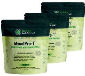 MycelPro-1™, Unflavored Whole Food Mycelium Protein Powder - 3 Pack
