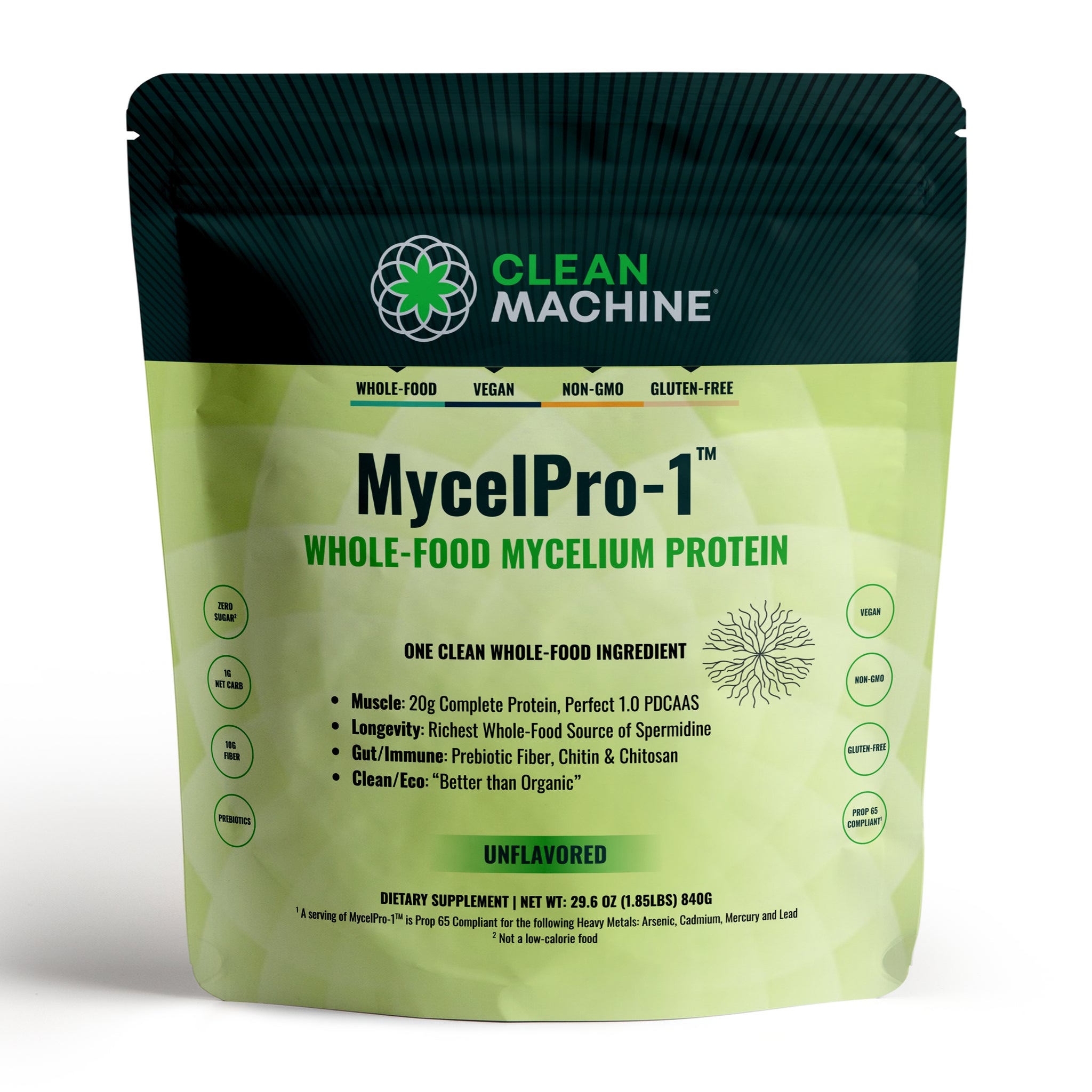 MycelPro-1™, Unflavored  Whole Food Mycelium Protein Powder