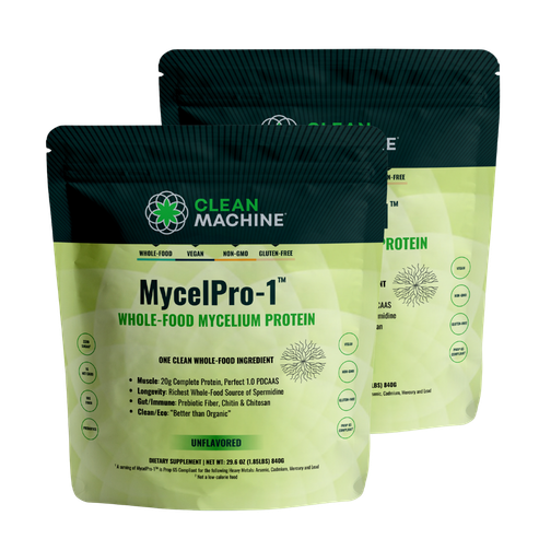 MycelPro-1™, Unflavored  Whole Food Mycelium Protein Powder - 2 Pack