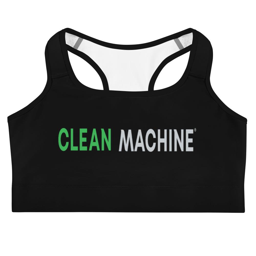 Clean Machine Padded Sports Bra BLK